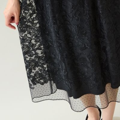 【極美品♡希少46】高級ライン　ローズティアラ　チュールレースワンピース Rose Tiara (Women/大きいサイズ) | 三越伊勢丹オンラインストア