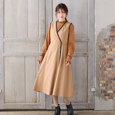 ☆新品未使用☆ローズティアラ 裾フリルジャンパースカート 濃紺 46 ☆新品未使用☆ローズティアラ 裾フリルジャンパースカート 濃紺 46