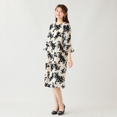 フロッキーフラワーワンピース（51015603） | Rose Tiara