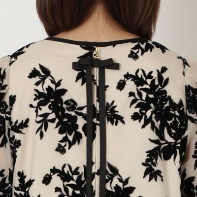 フロッキーフラワーワンピース（51015603） | Rose Tiara