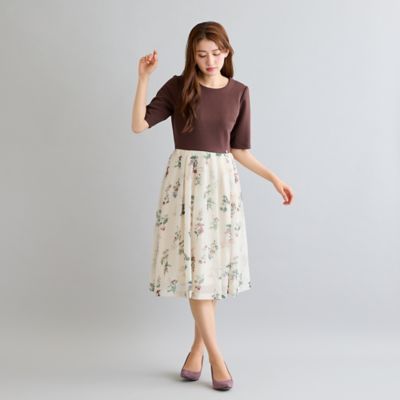 フラワードッキングワンピース（51015604） | Rose Tiara