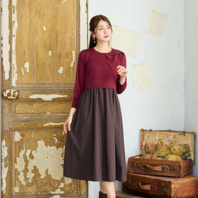 ニットドッキングワンピース（51015609） | Rose Tiara (Women