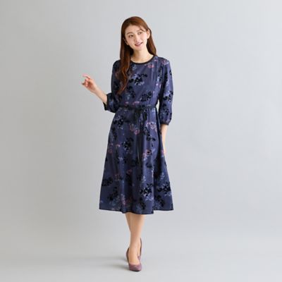 フロッキーフラワープリントワンピース（51015610） | Rose