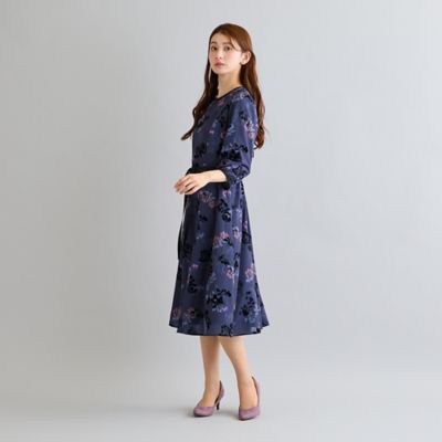 フロッキーフラワープリントワンピース（51015610） | Rose