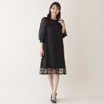 チュール刺繍ワンピース（51016406） | Rose Tiara (Women  