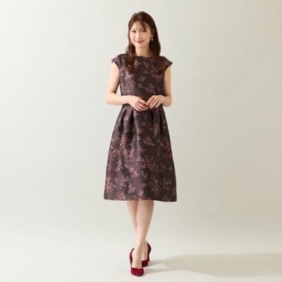 Rose様ワンピース ロジータ ROJITA シアーボレロ風フラワーワンピース （ピンク