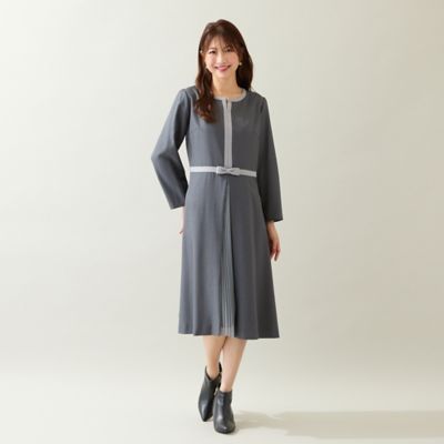 美シルエット】【イージーケア／UVカット】シフォンプリーツ切替