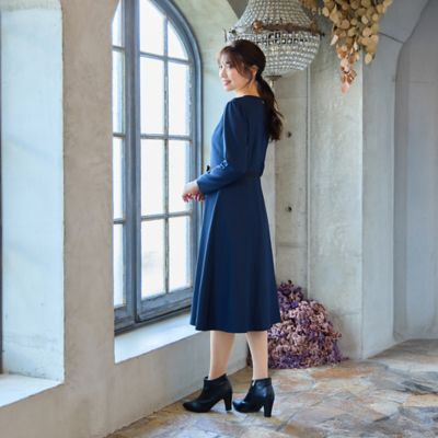 美シルエット】【イージーケア／UVカット】シフォンプリーツ切替