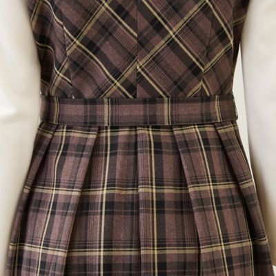 チェック切替ドッキングワンピース（51016510） | Rose Tiara