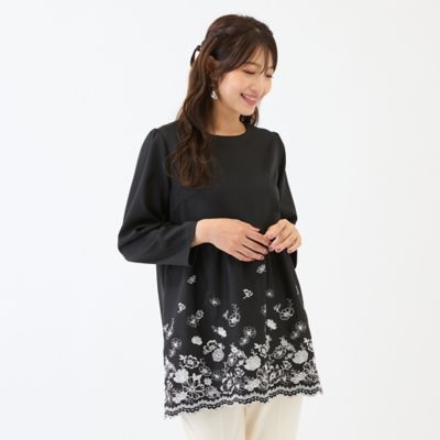 吹上刺繍チュニック（51021601） | Rose Tiara (Women/大きい