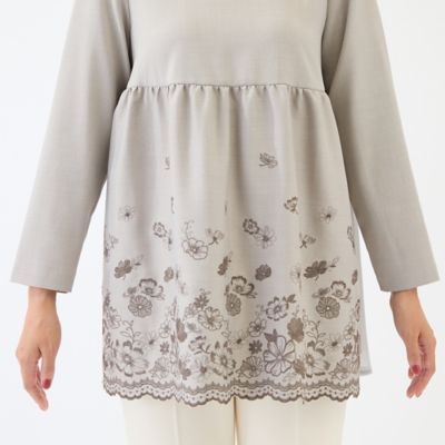 吹上刺繍チュニック（51021601） | Rose Tiara (Women/大きい