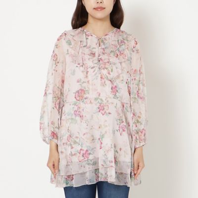 オリジナルプリントフリルチュニック（51021602） | Rose