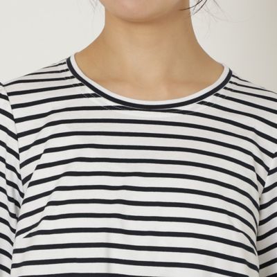 バックレース切替ボーダーカットソー（５１０２２５０７）