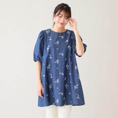 岡田♥ローズティアラ♥の可愛いチュニック ハートプリントチュニック（51021605） | Rose Tiara (Women