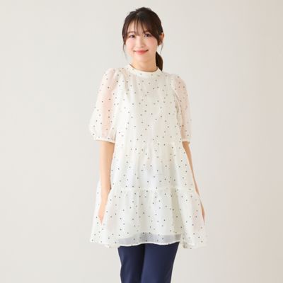 バックリボンハートフロッキーチュニック（51022607） | Rose