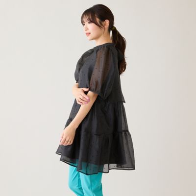 バックリボンハートフロッキーチュニック（51022607） | Rose