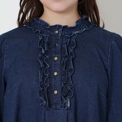 セール】オーガンジー刺繍レースチュニック（チュニック）｜Rose Tiara