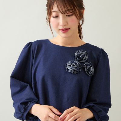 ローズティアラ 水玉模様 紺白 チュニック 46 ローズティアラ 水玉模様 紺白 チュニック 46 楽天市場】ローズ