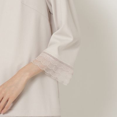 オーガンジー刺繍レースチュニック（51026405） | Rose