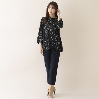 ランダムドットリボンブラウス（51031308） | Rose