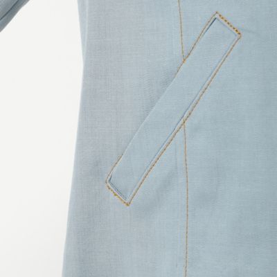 セットアップ対応】おとなデニムコサージュ付きジャケット