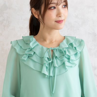 【セットアップ対応】バルーンヘムブラウス（５１０３１５０２）
