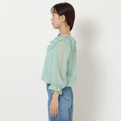 【セットアップ対応】バルーンヘムブラウス（５１０３１５０２）
