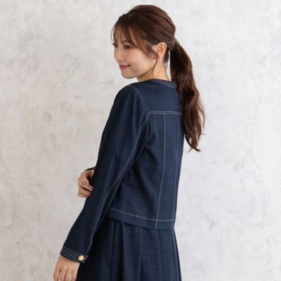 【セットアップ対応】おとなデニムジャケット（５１０３１５０５）