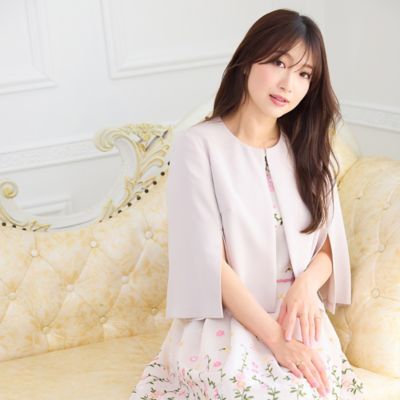 接触冷感／シワになりにくい】ケープジャケット（51031601