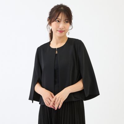 ＜Rose Tiara (Women/大きいサイズ)＞【接触冷感／シワになりにくい】ケープジャケット（５１０３１６０１）