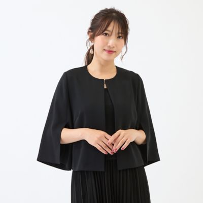 接触冷感／シワになりにくい】ケープジャケット（51031601