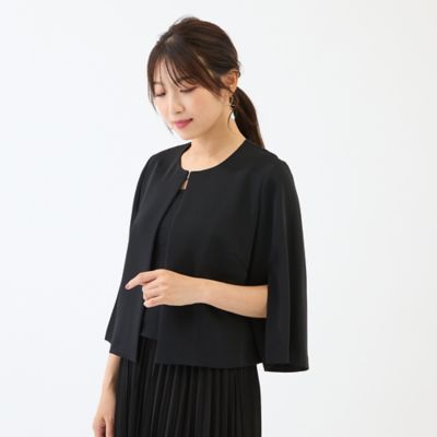 接触冷感／シワになりにくい】ケープジャケット（51031601