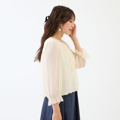 セットアップ対応】バルーンヘムブラウス（51031603） | Rose 