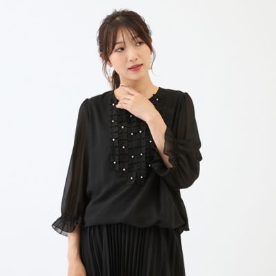 セットアップ対応】バルーンヘムブラウス（51031603） | Rose