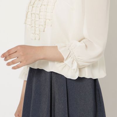 セットアップ対応】バルーンヘムブラウス（51031603） | Rose