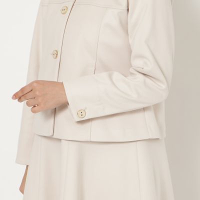 ダンボールニットノーカラージャケット（51031604） | Rose