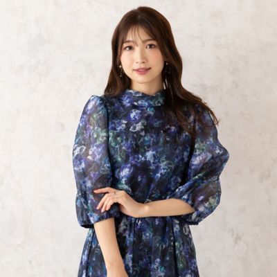 【セットアップ対応】アートフラワーブラウス（５１０３２５０３）