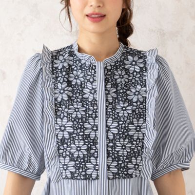 アイレット刺繍ブラウス（５１０３２５０５）