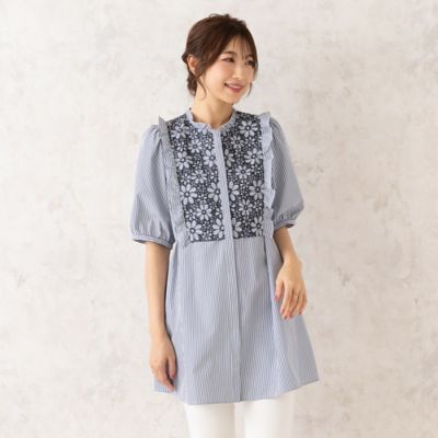 【人気のため追加】アイレット刺繍ブラウス（５１０３２５０５Ａ）