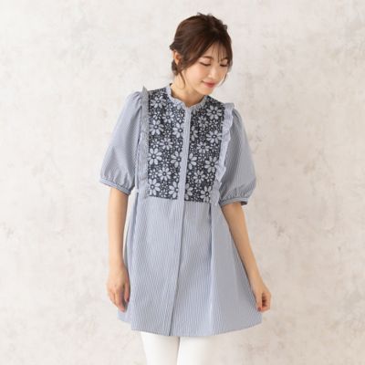 【人気のため追加】アイレット刺繍ブラウス（５１０３２５０５Ａ）