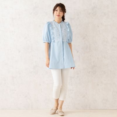 【人気のため追加】アイレット刺繍ブラウス（５１０３２５０５Ａ）