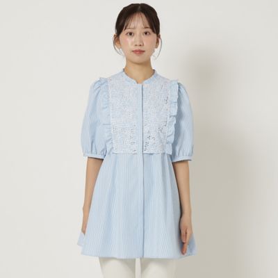 【人気のため追加】アイレット刺繍ブラウス（５１０３２５０５Ａ）