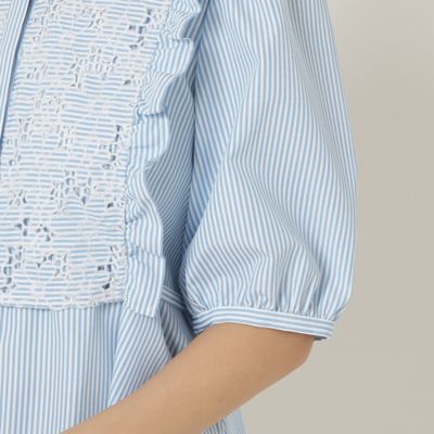 【人気のため追加】アイレット刺繍ブラウス（５１０３２５０５Ａ）