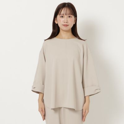 スカラップ刺繍ダブルカラーブラウス（83034507