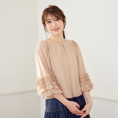 バルーンヘムブラウス（５１０３２５２１）