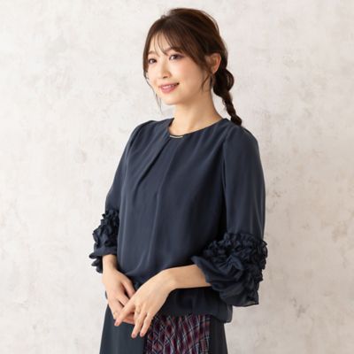 バルーンヘムブラウス（５１０３２５２１）