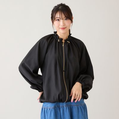 ＜Rose Tiara (Women/大きいサイズ)＞【撥水／ＵＶカット／接触冷感】シアーブルゾン（５１０３２６１１）