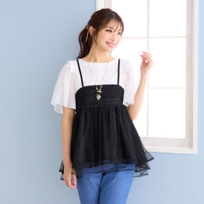 ドットチュールシアーキャミ（51033403） | Rose Tiara (Women 