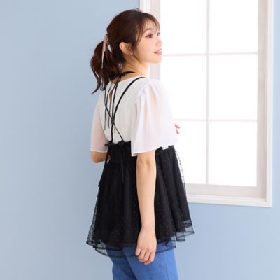 ドットチュールシアーキャミ（51033403） | Rose Tiara (Women 