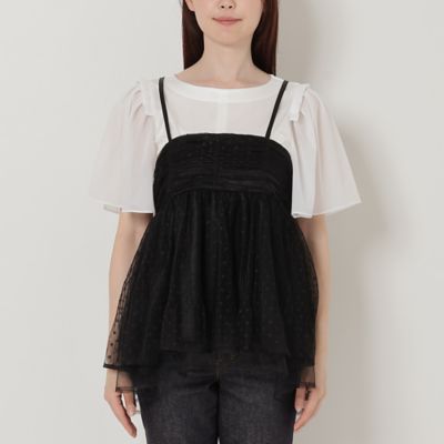 ドットチュールシアーキャミ（51033403） | Rose Tiara (Women 